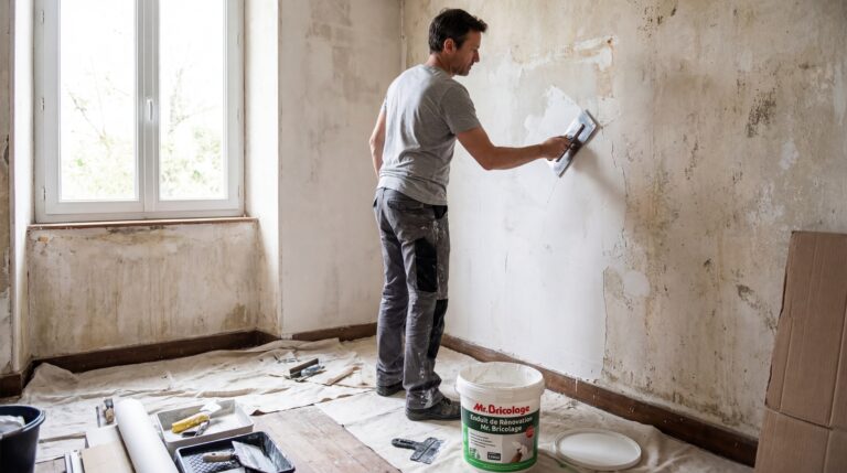 enduit de rénovation mr bricolage - Image de couverture