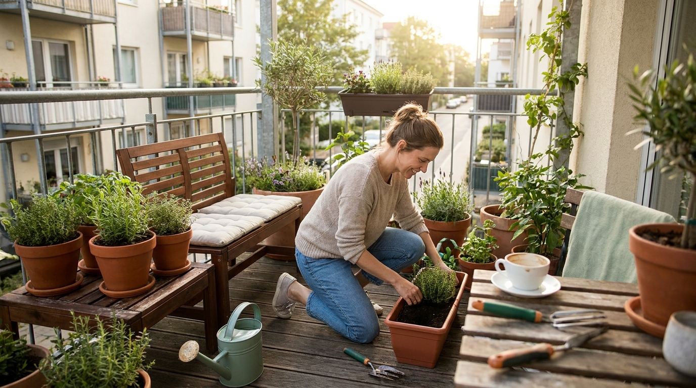 aménager un balcon en situation réelle